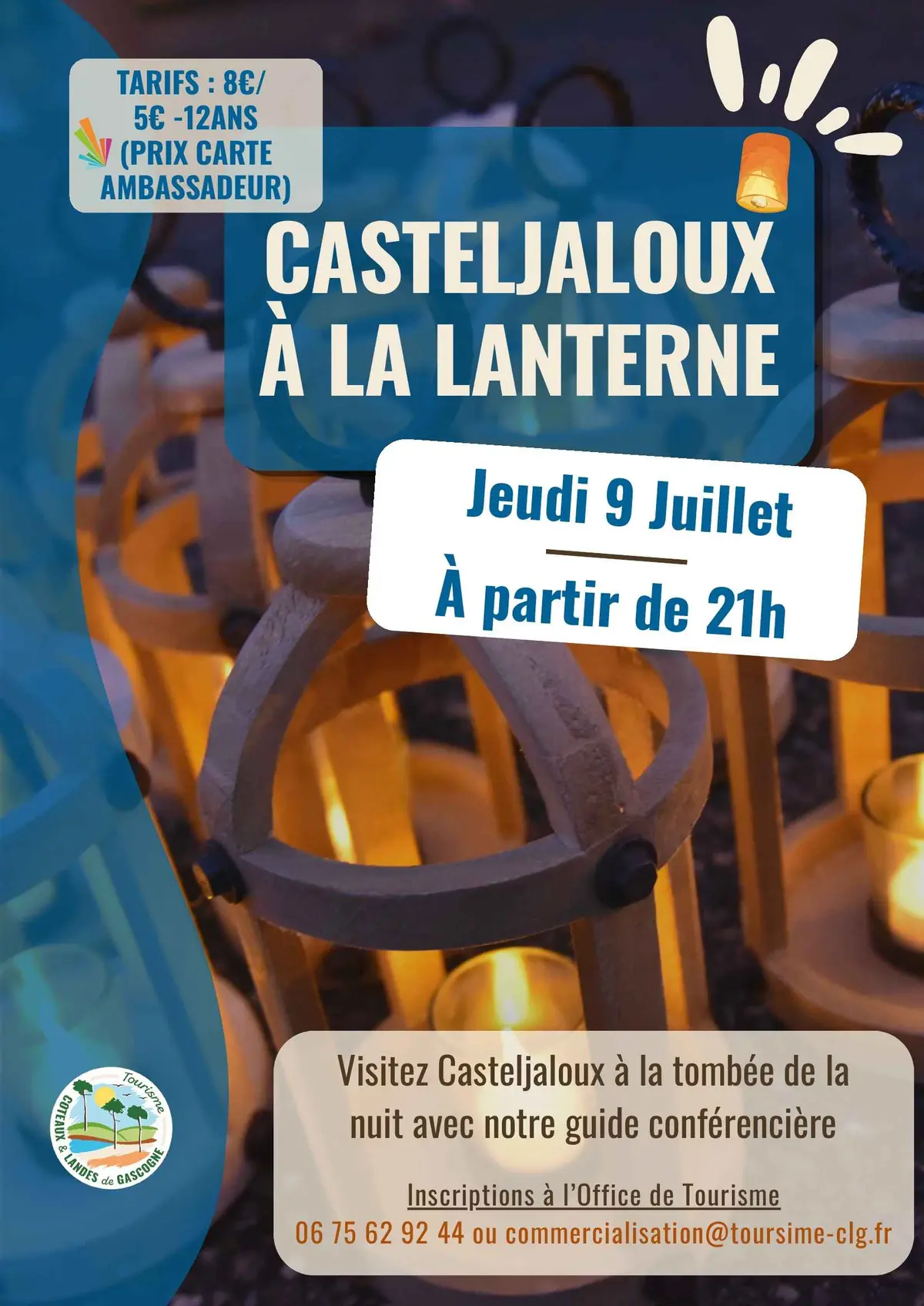 Visite de Casteljaloux à la lanterne