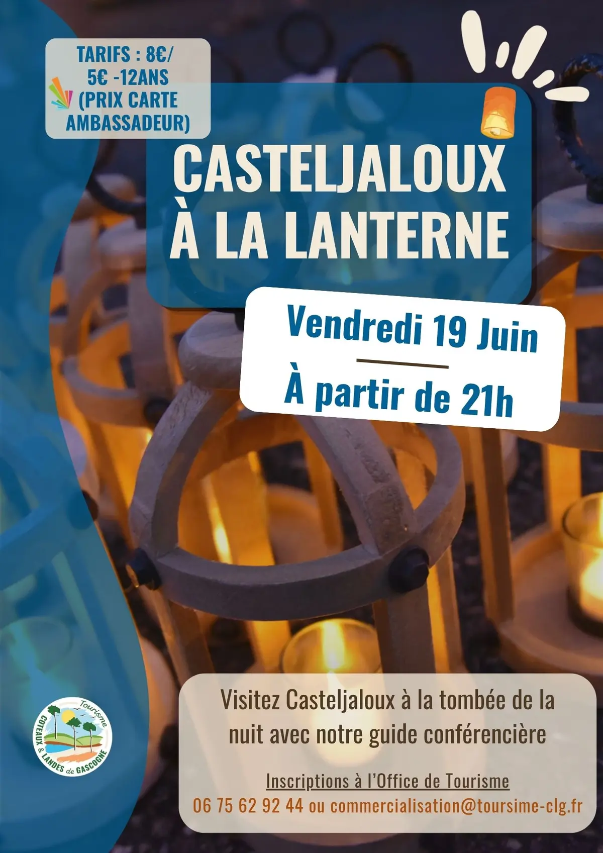 Visite de Casteljaloux à la lanterne