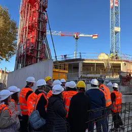 Visite de chantier du Théâtre de l’Olivier