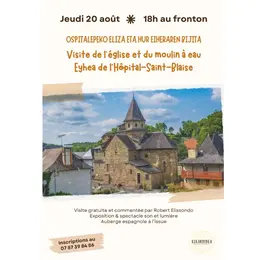 Visite de l'église et du moulin à eau
