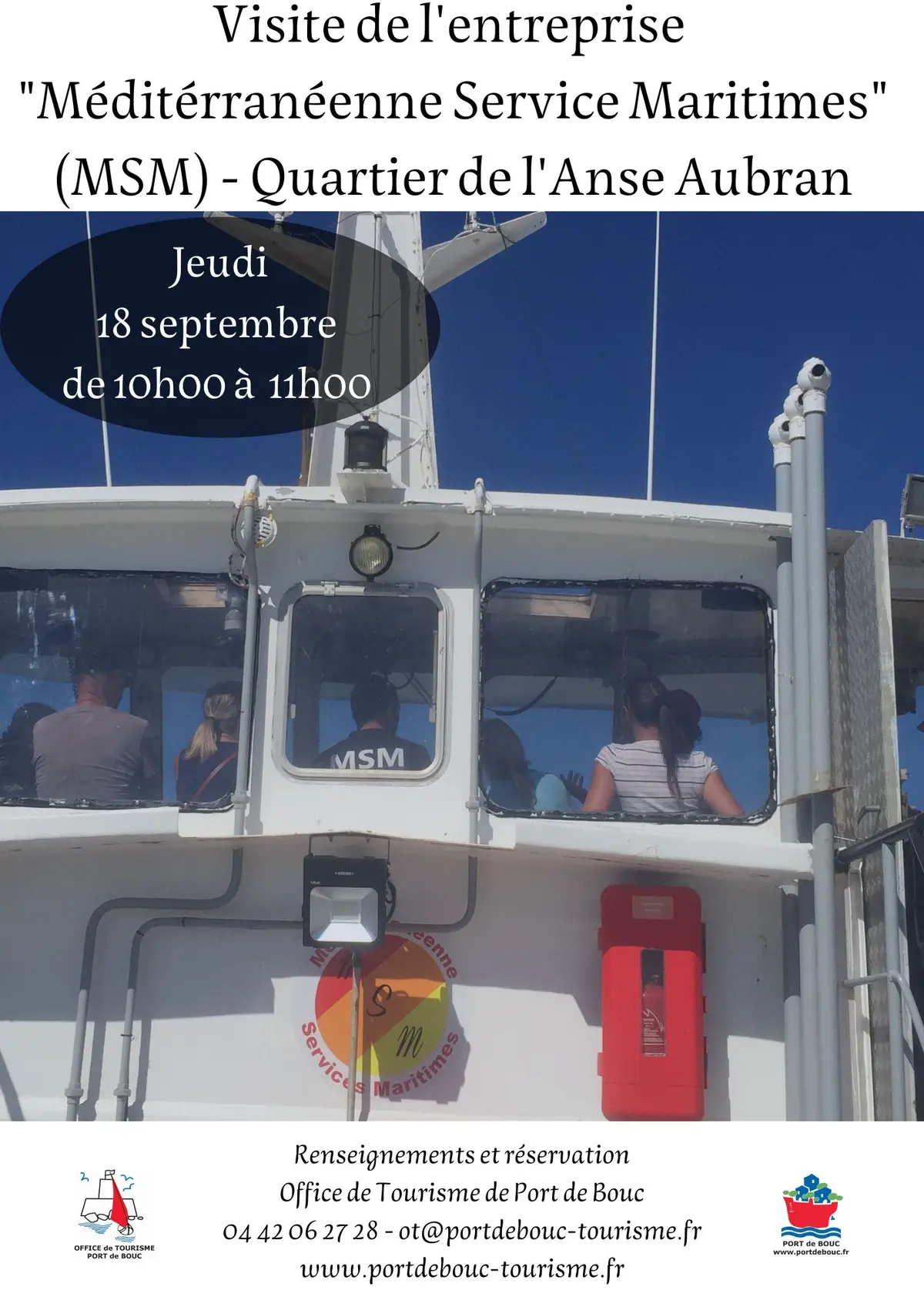 Visite de l'entreprise Méditerranéenne de Services Maritimes (MSM)