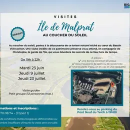 Visite de l'île de Malprat