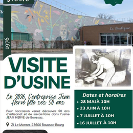 Visite de l'usine JEAN HERVE - Artisanat et savoir-faire