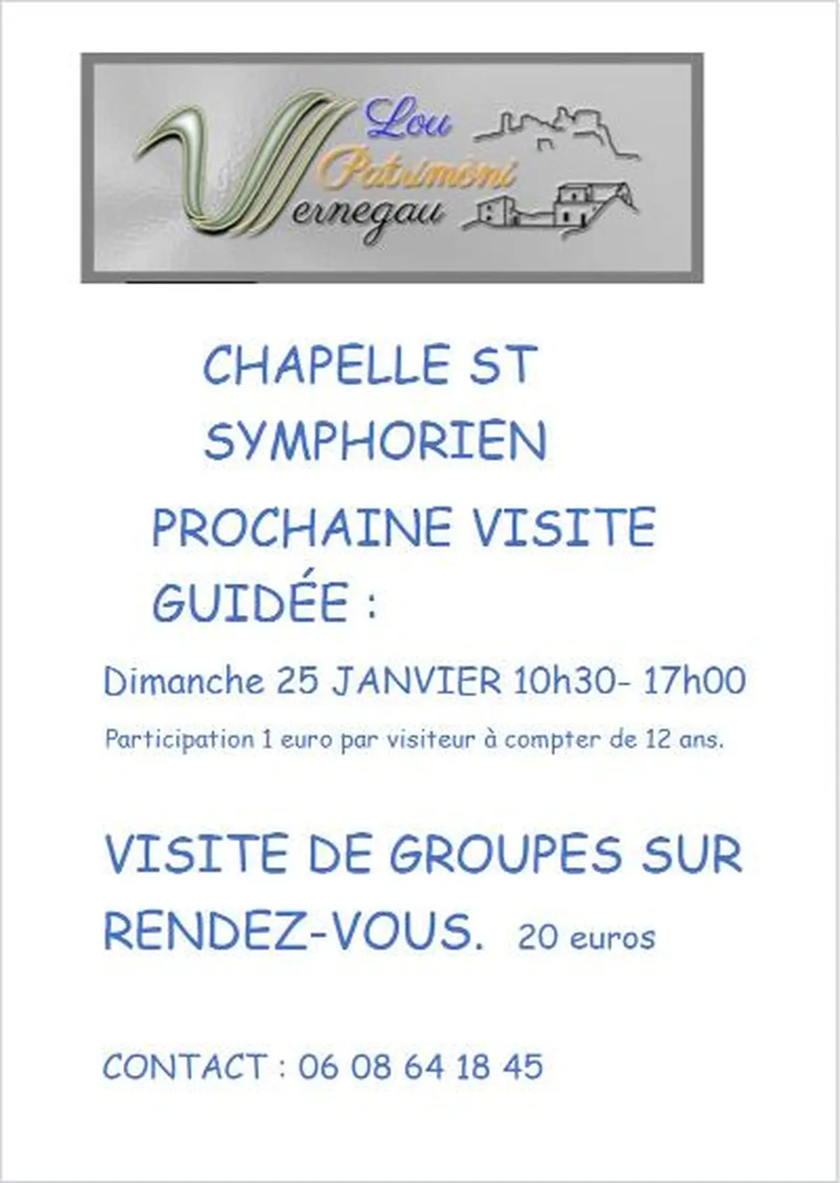 Visite de la chapelle Saint-Symphorien de Vernègues