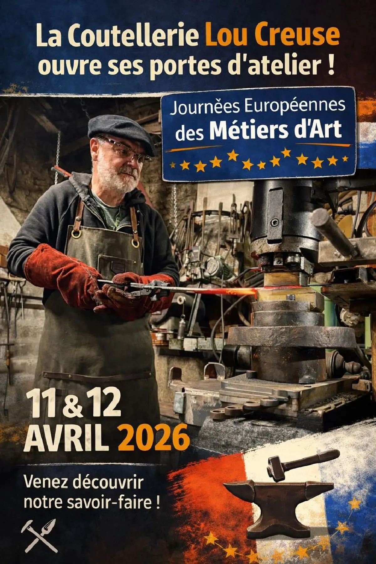 Visite de la Coutellerie d'art Lou Creuse - JEMA 2026