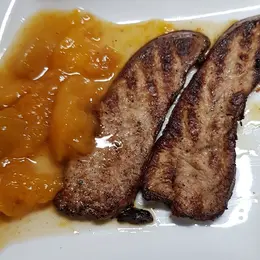 Visite de la ferme et dégustation Assiette Foie gras & pêches flambées