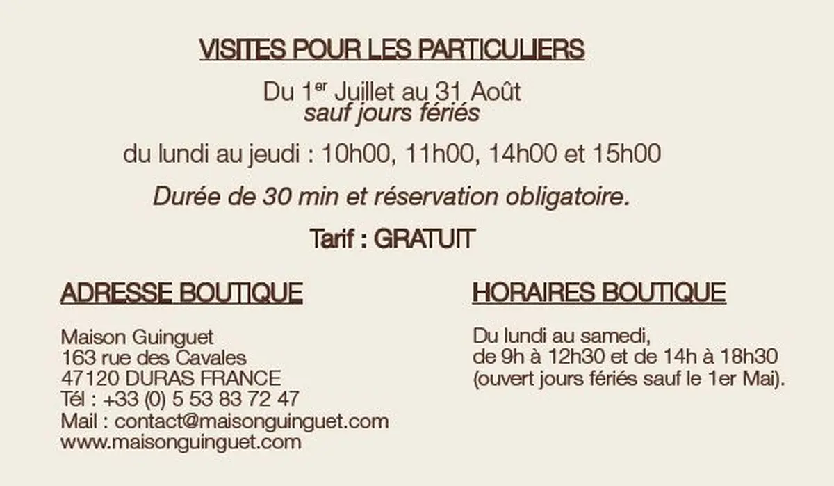 Visite de notre fabrique de chocolats à la maison Guinguet