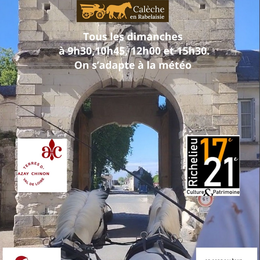 Visite de Richelieu en calèche