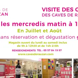 Visite des chais des caves de Rauzan