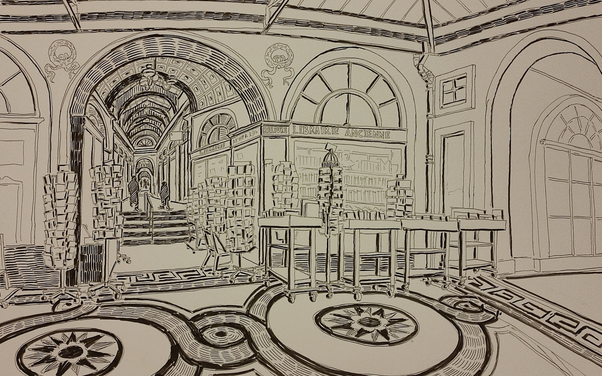 Visite dessinée de la galerie Vivienne