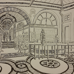 Visite dessinée de la galerie Vivienne