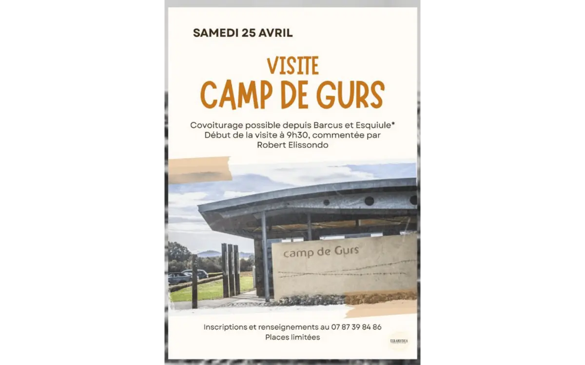 Visite du camp de Gurs