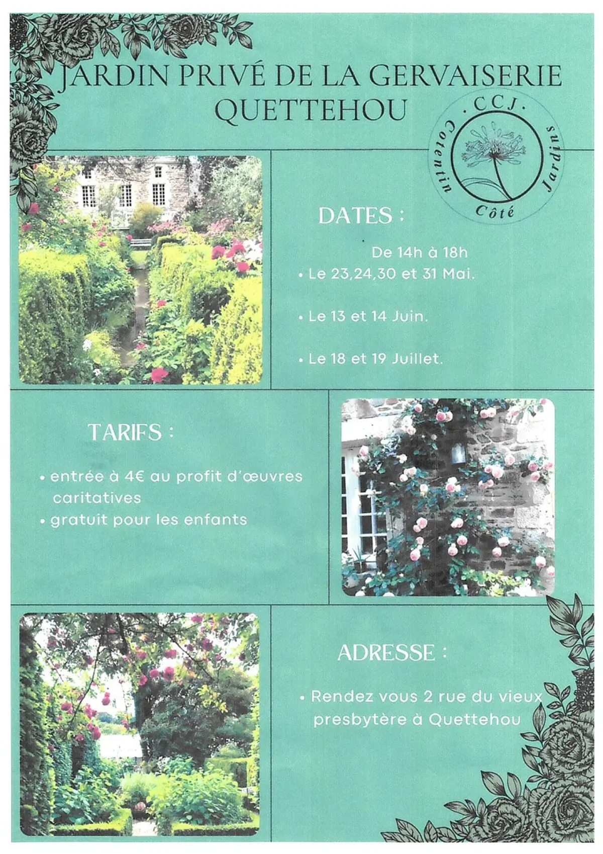Visite du jardin privé de la Gervaiserie