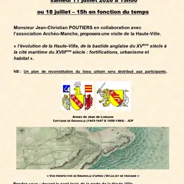 Visite du patrimoine architectural de la Haute-Ville avec Jean-Christian Poutiers