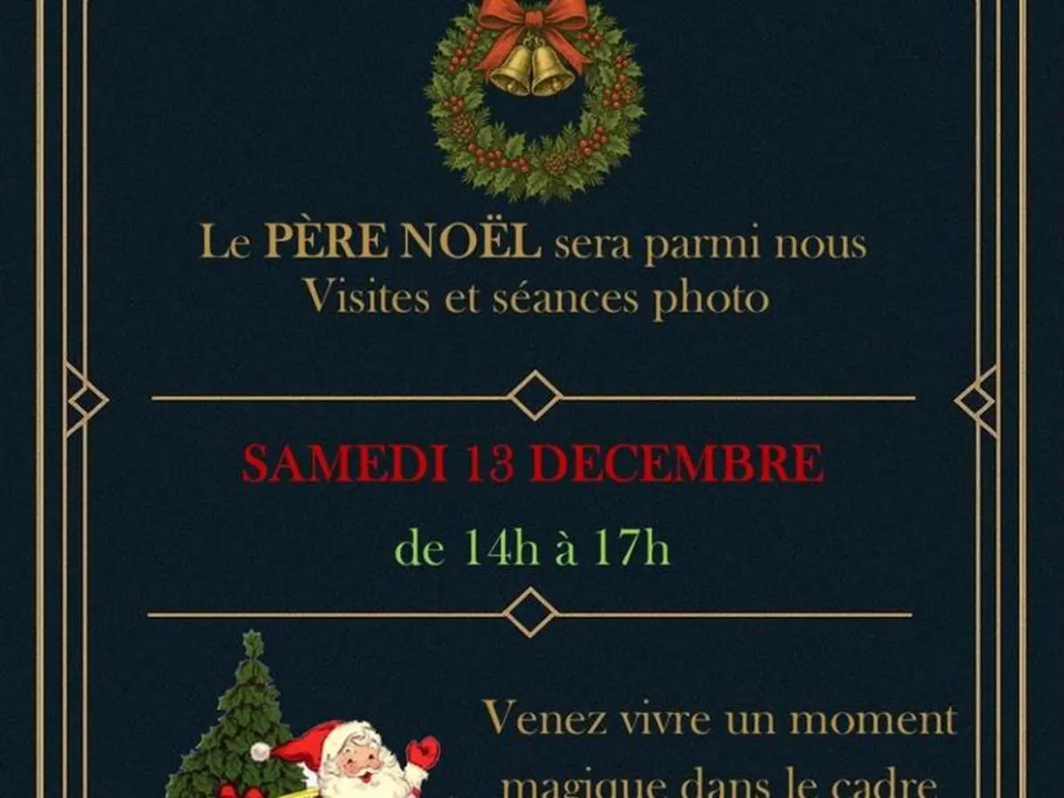 Visite du Père Noël à l'Immerhof