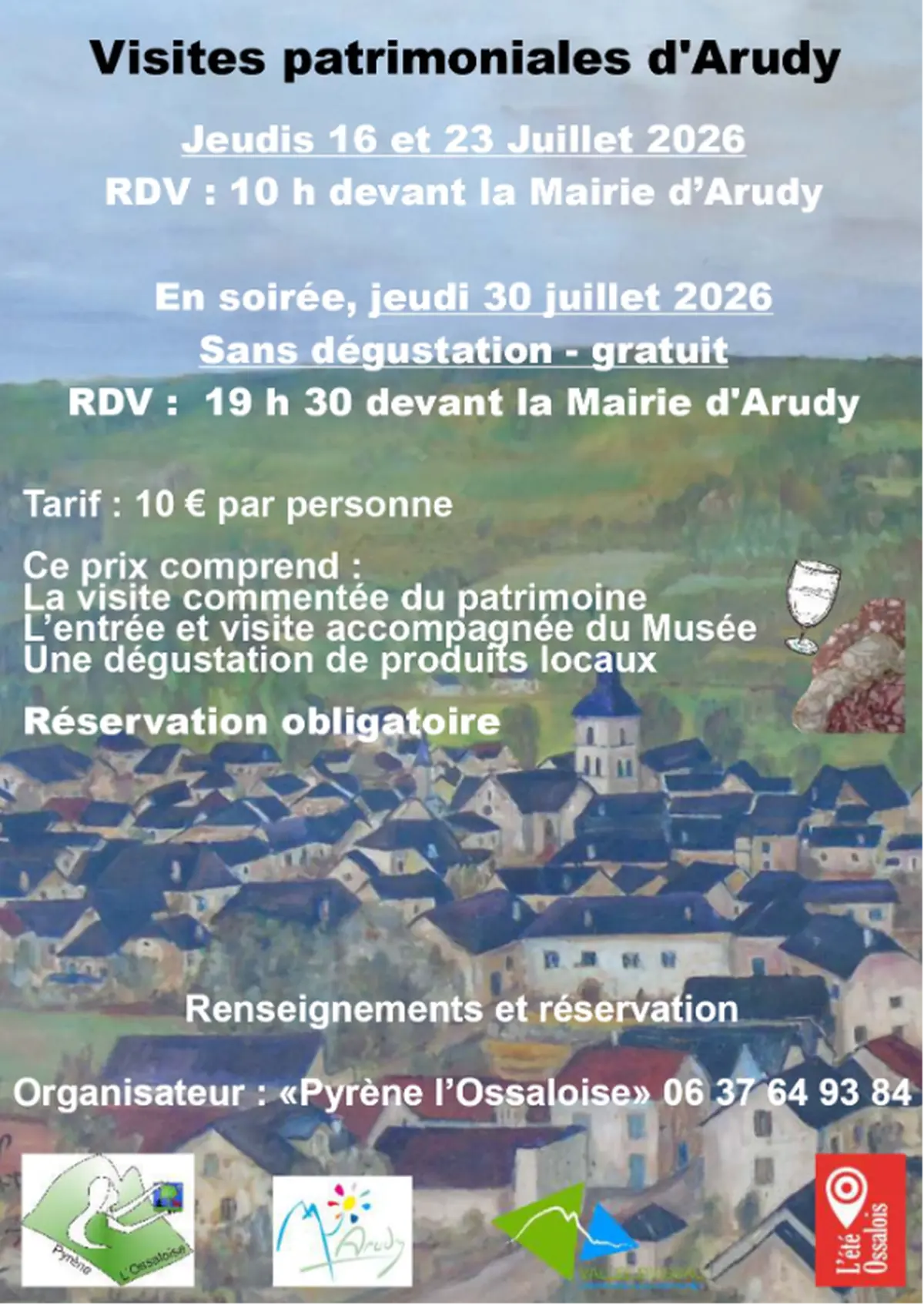 Visite du village d'Arudy, du musée et dégustation