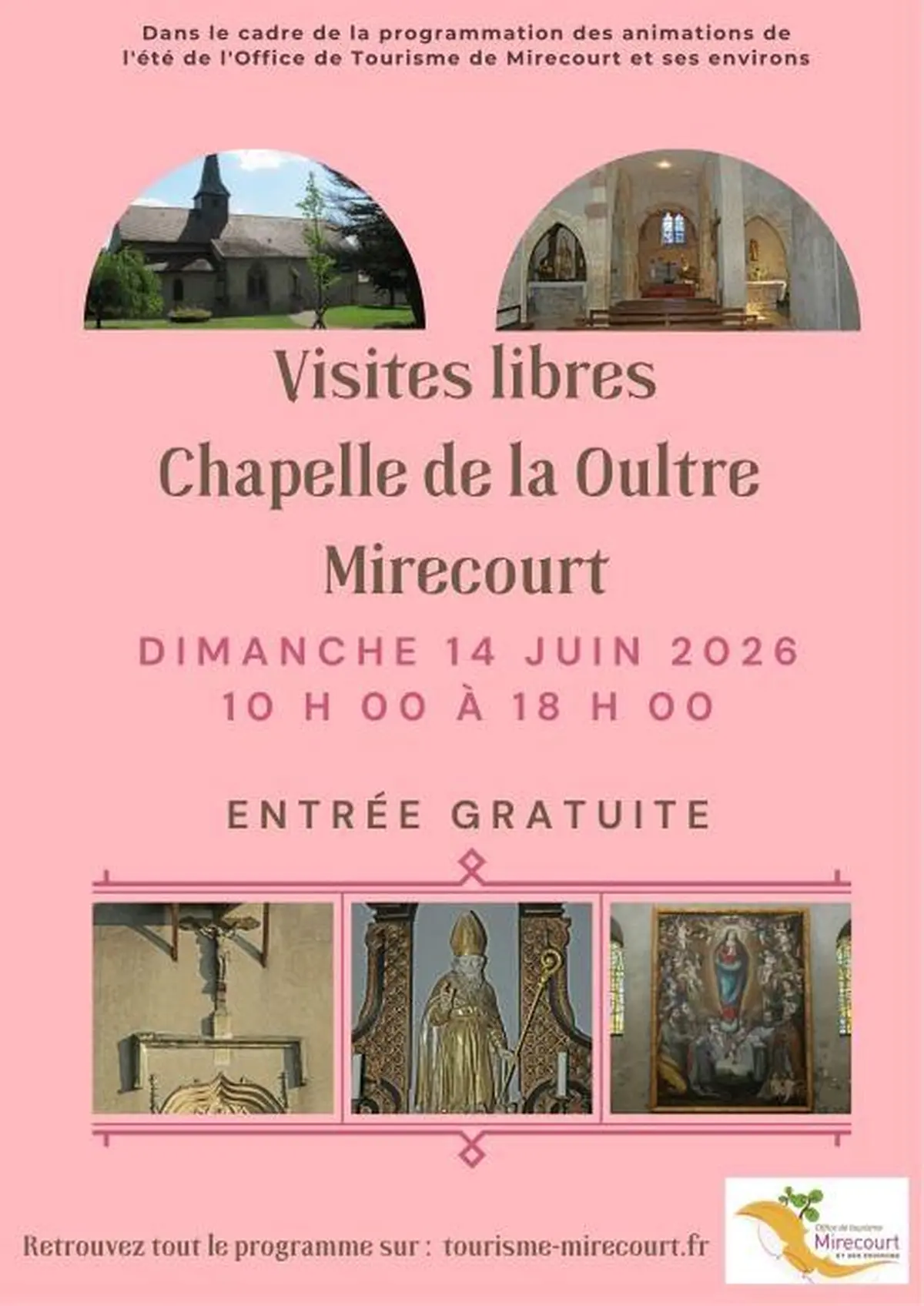 Visite en autonomie de la chapelle de la Oultre