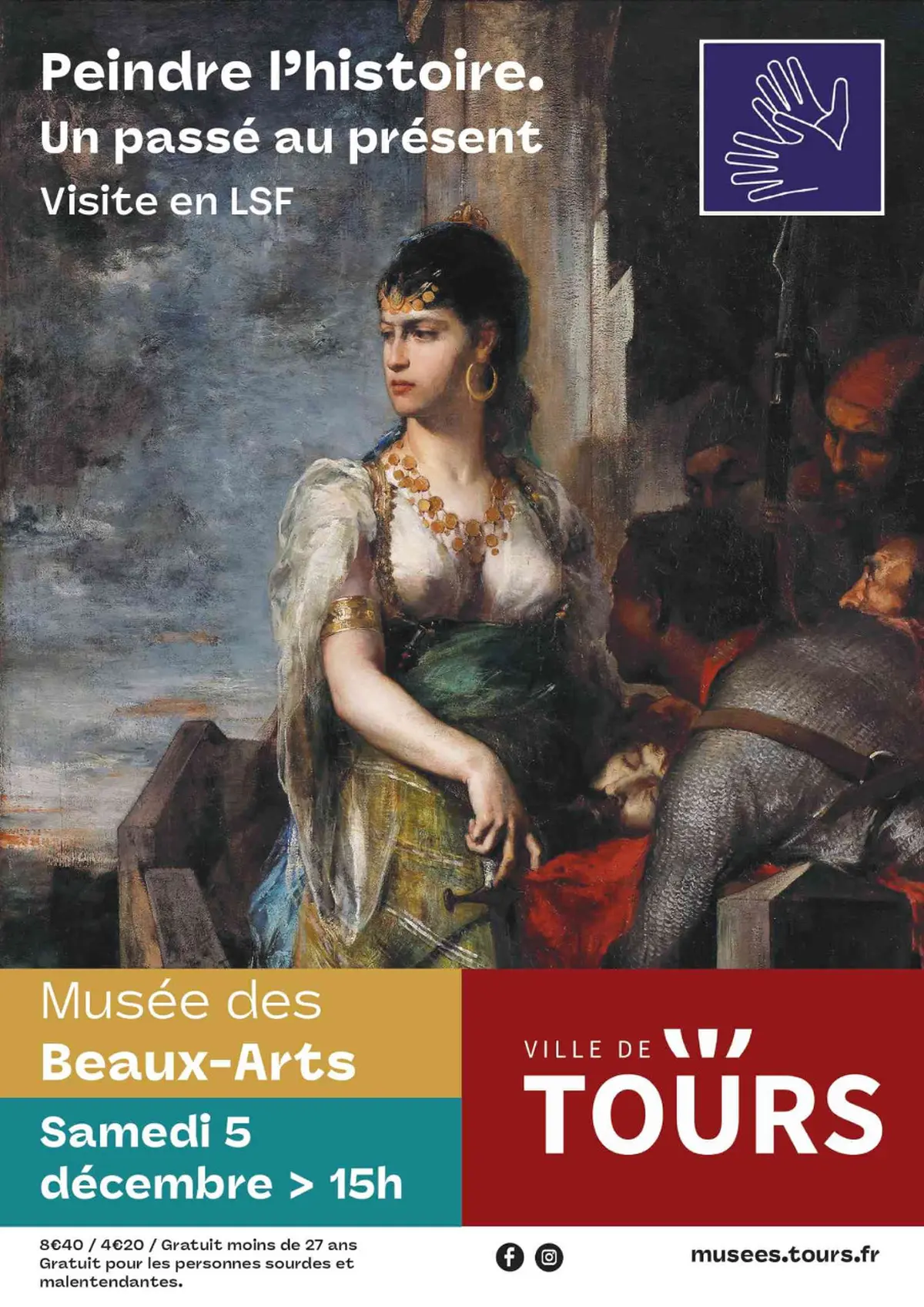 Visite en LSF de l'exposition Peindre l'Histoire. Le passé au présent