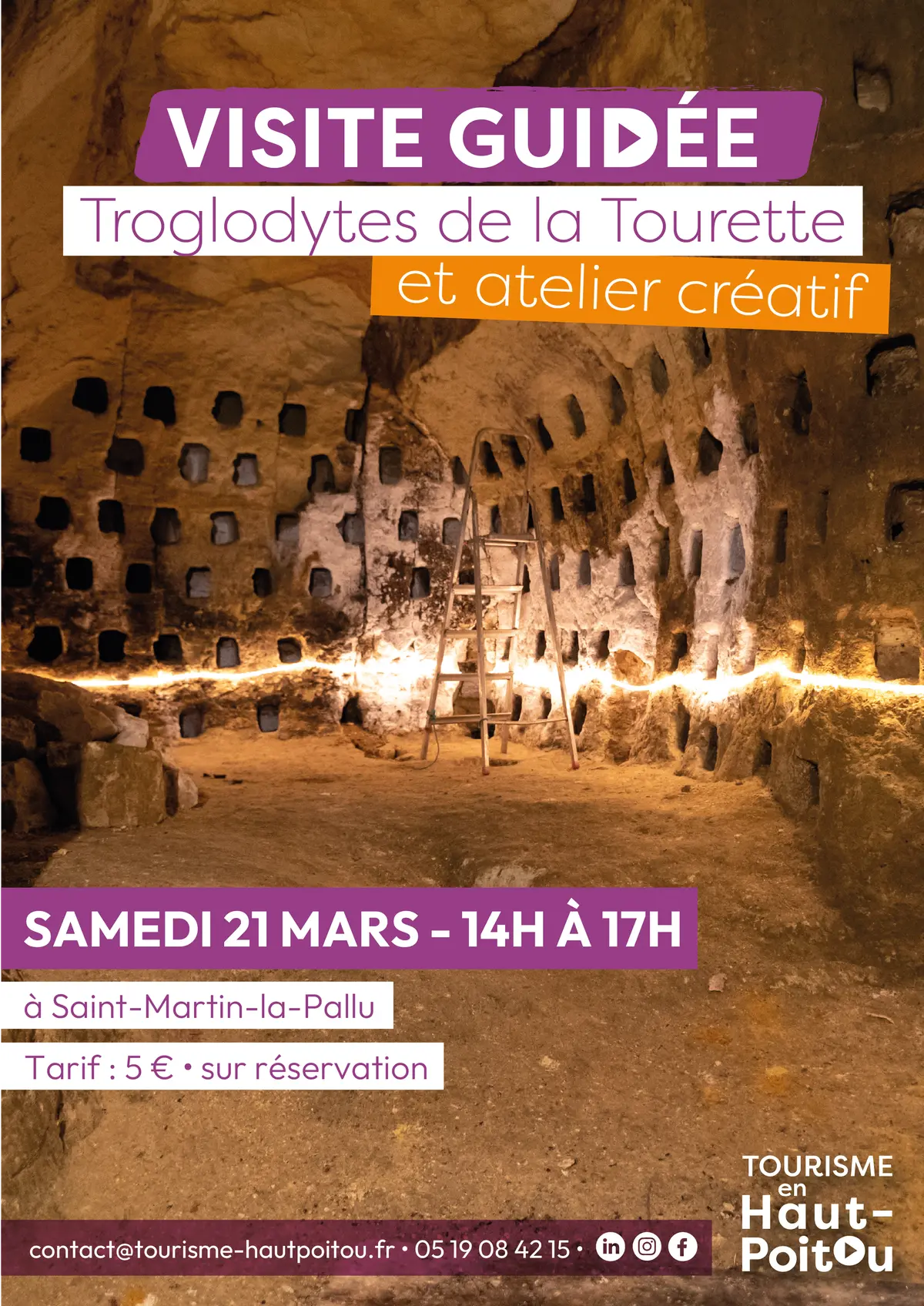 Visite et atelier aux Troglodytes de la Tourette