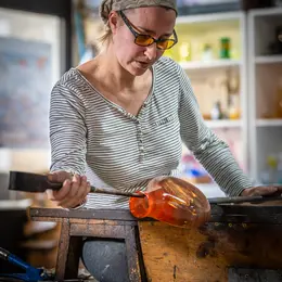 Visite et atelier soufflage de verre