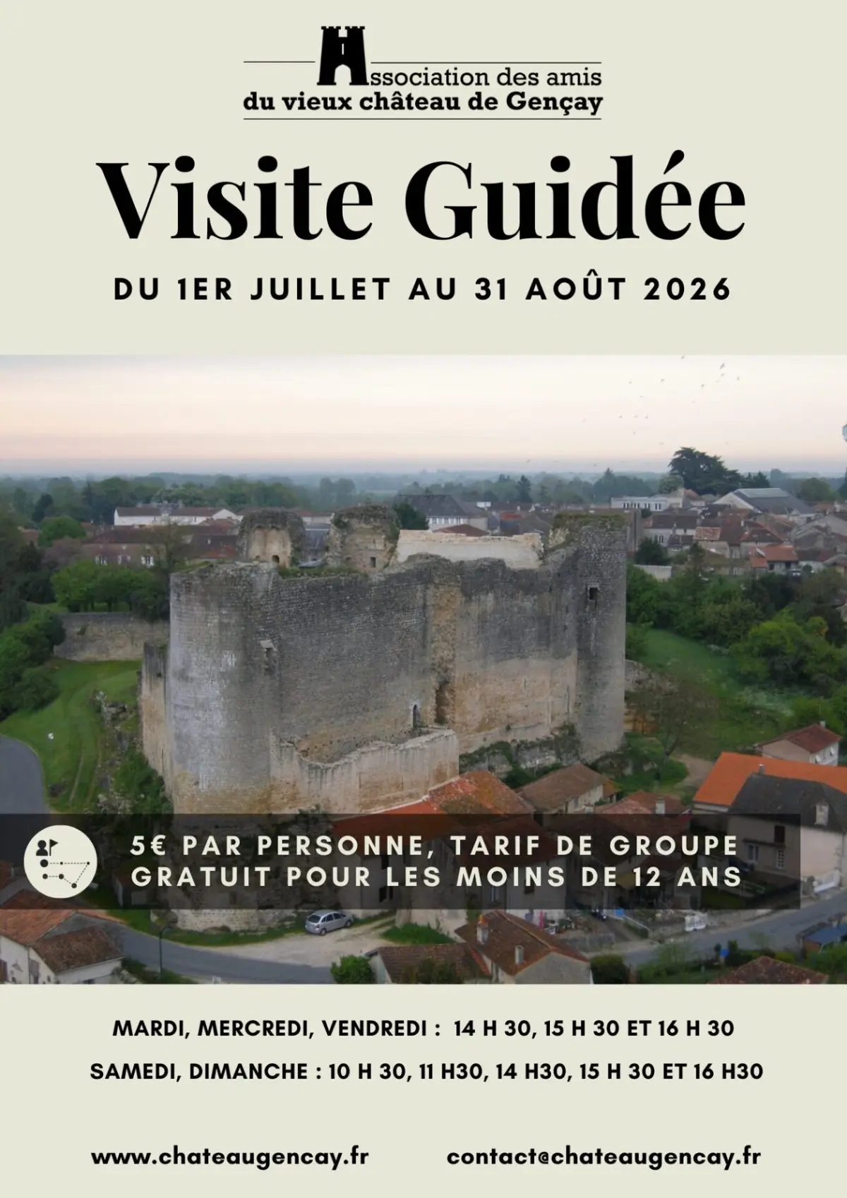 Visite guidée au Château de Gençay
