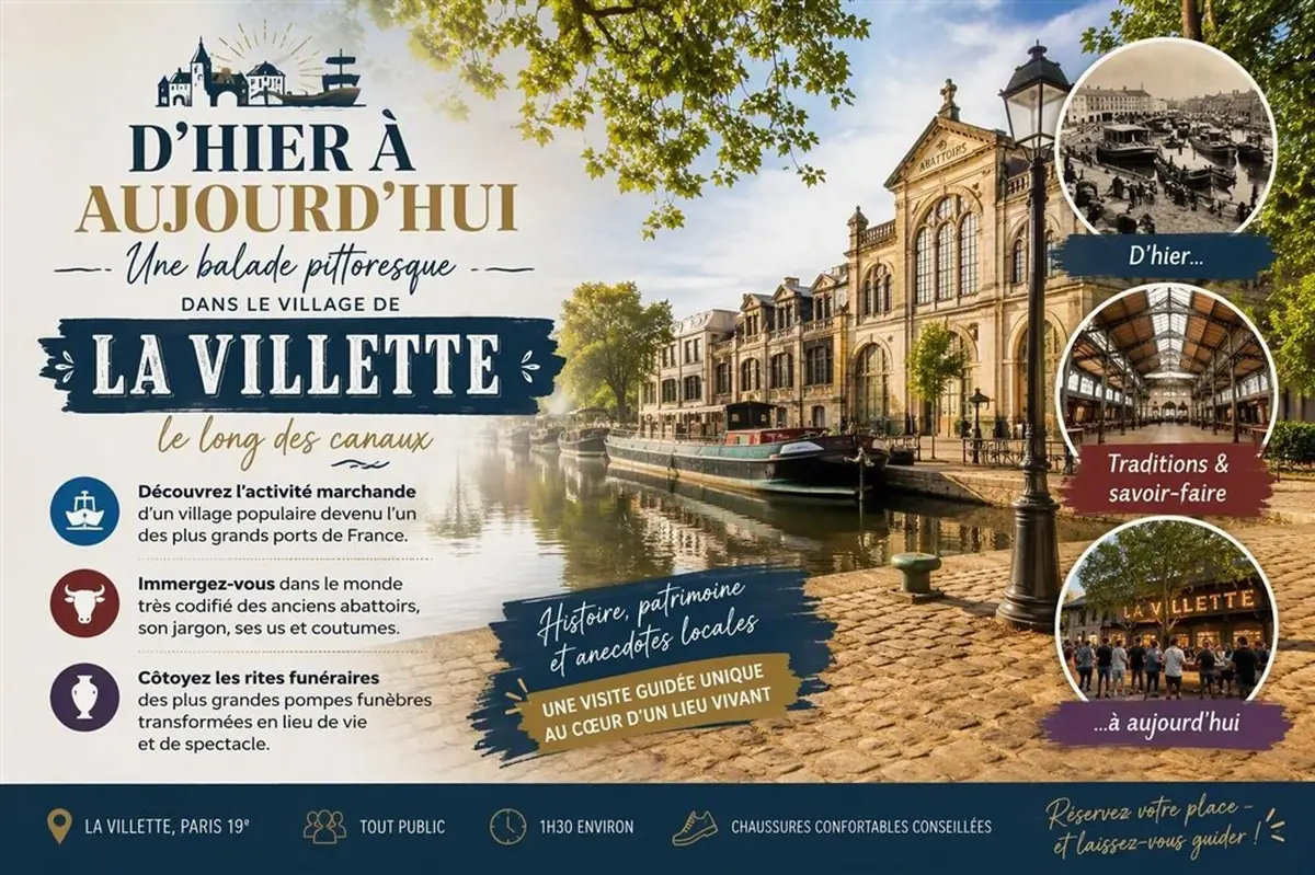 Visite guidée : D'hier à aujourd'hui, une balade pittoresque dans le village de la Villette le long des canaux