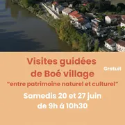 Visite guidée de Boé village