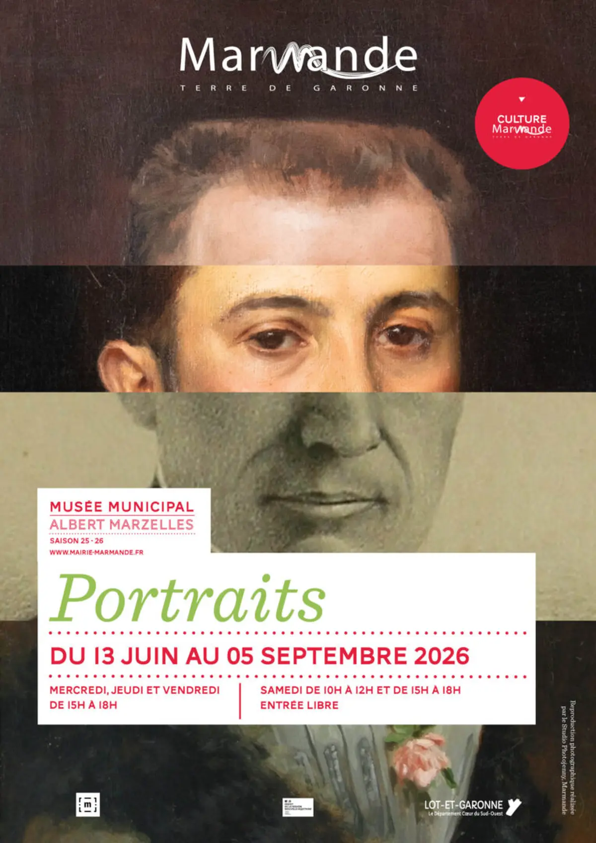Visite guidée de l'exposition Portraits au Musée Marzelles