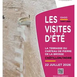 Visite guidée de la terrasse du château de Pierre de la Broce
