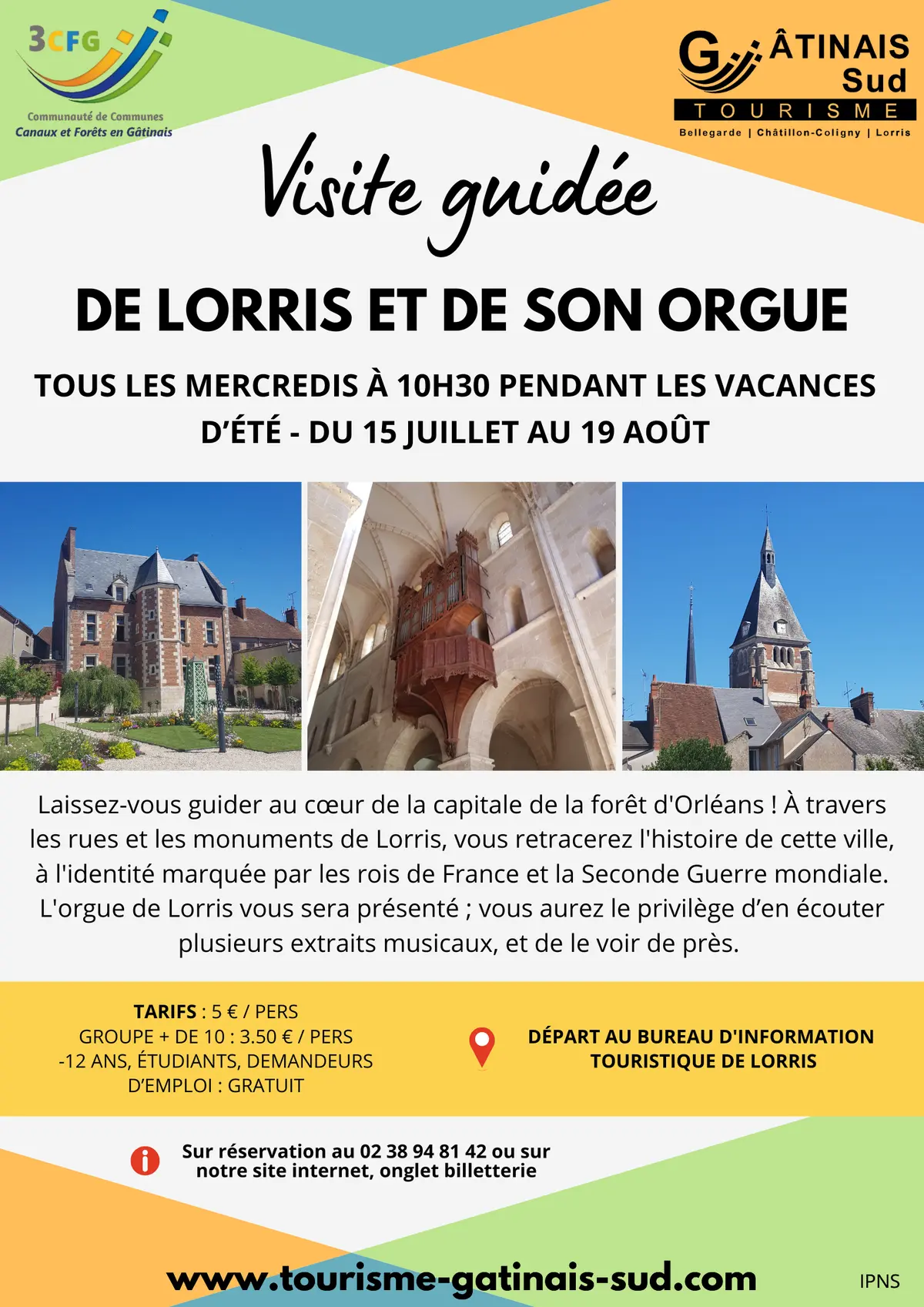 Visite guidée de Lorris et son orgue