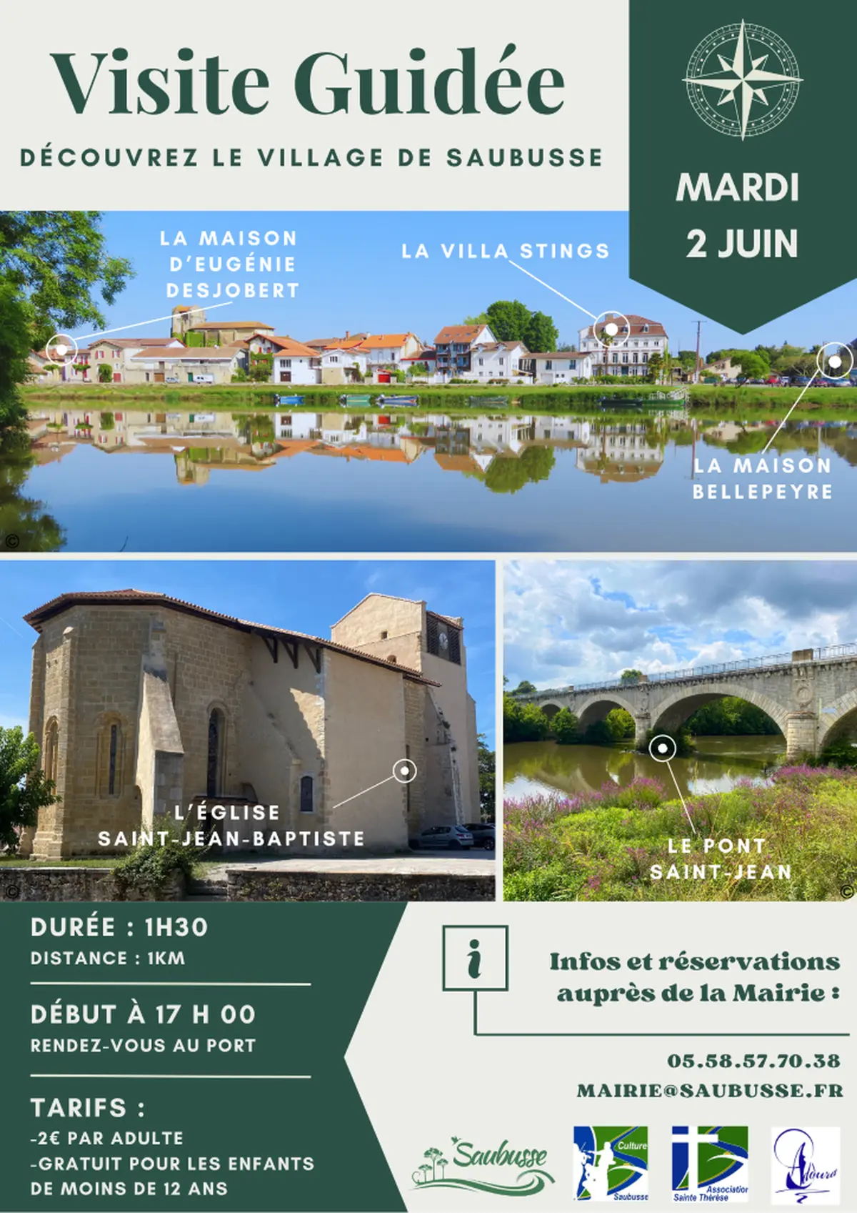 Visite guidée de Saubusse