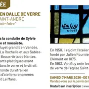 Visite guidée - Des vitraux en dalle de verre de l'église Saint-André Entre art et savoir-faire à Niort