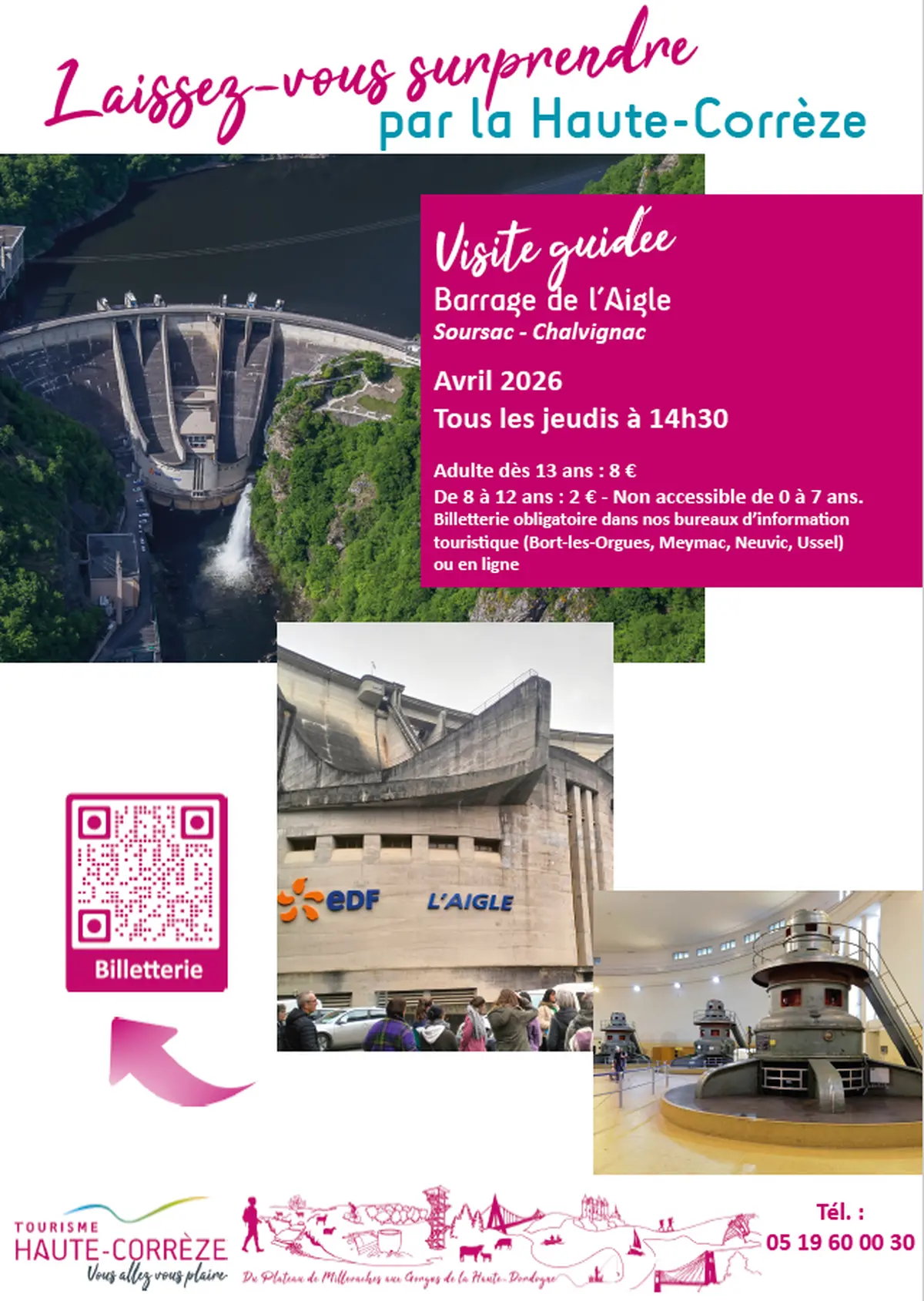 Visite guidée du Barrage de l'Aigle