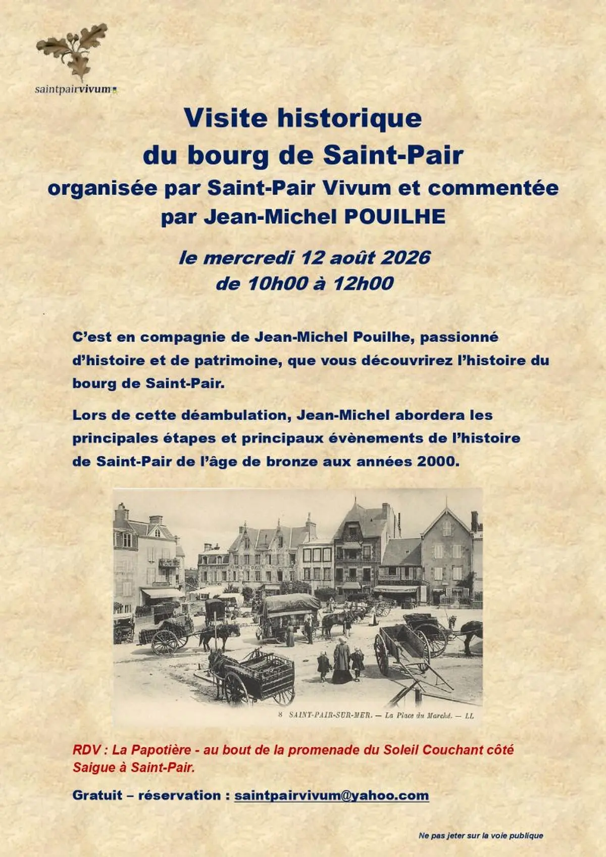 Visite guidée du bourg de Saint-Pair