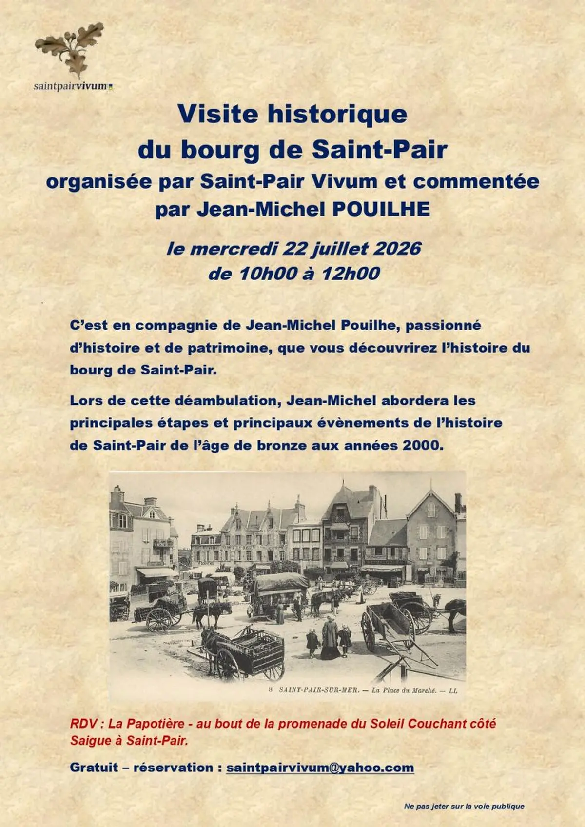 Visite guidée du bourg de Saint-Pair