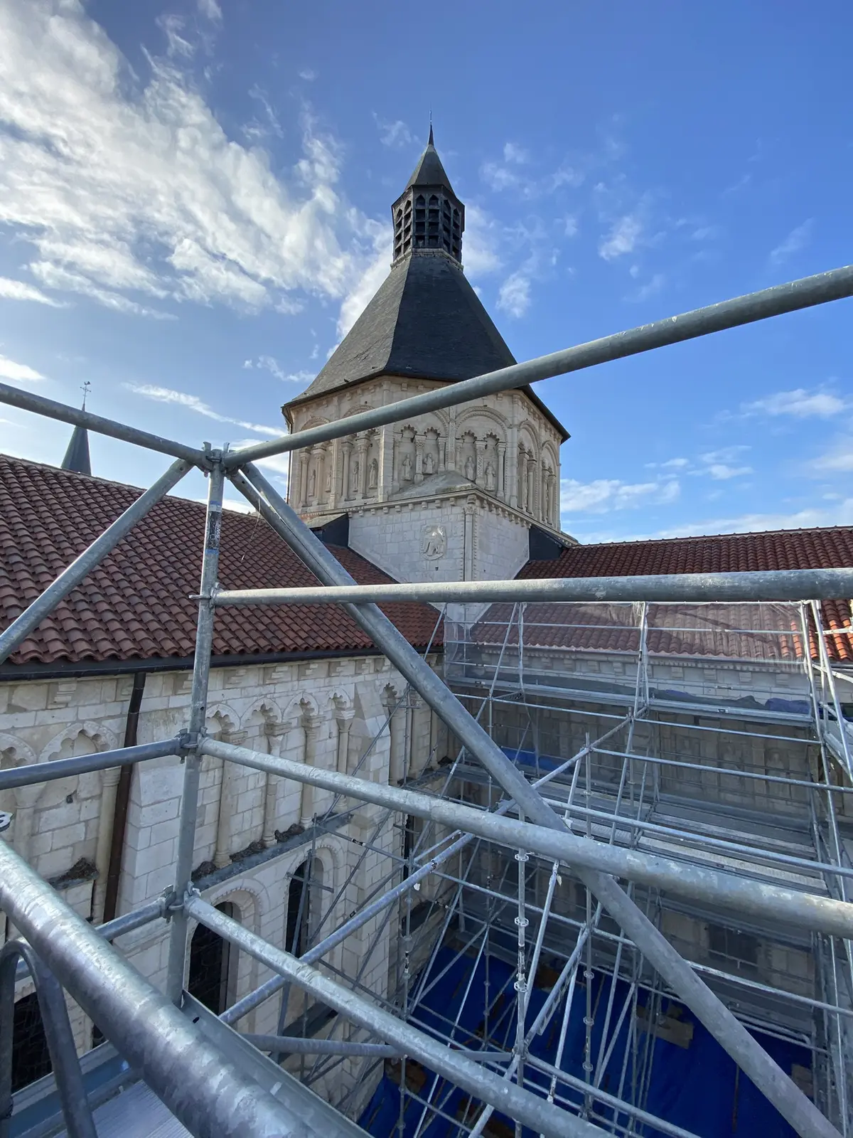 Visite guidée du chantier de l'église Notre-Dame dans le cadre des Journées européennes du patrimoine