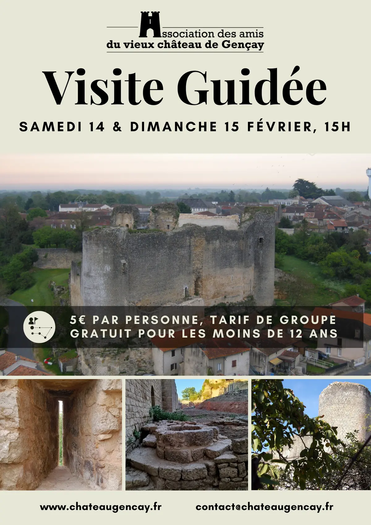 Visite Guidée du château de Gençay