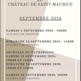 Visite guidée du Château de Saint Maurice