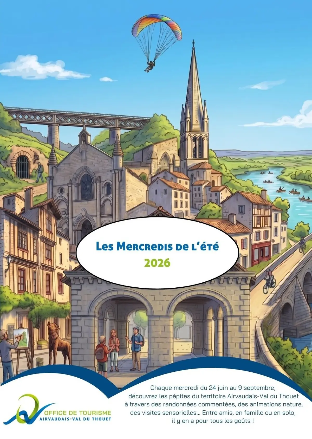 Visite guidée Les portes s'ouvrent à Airvault, dans le cadre des Mercredis de l'été, en Airvaudais-Val du Thouet
