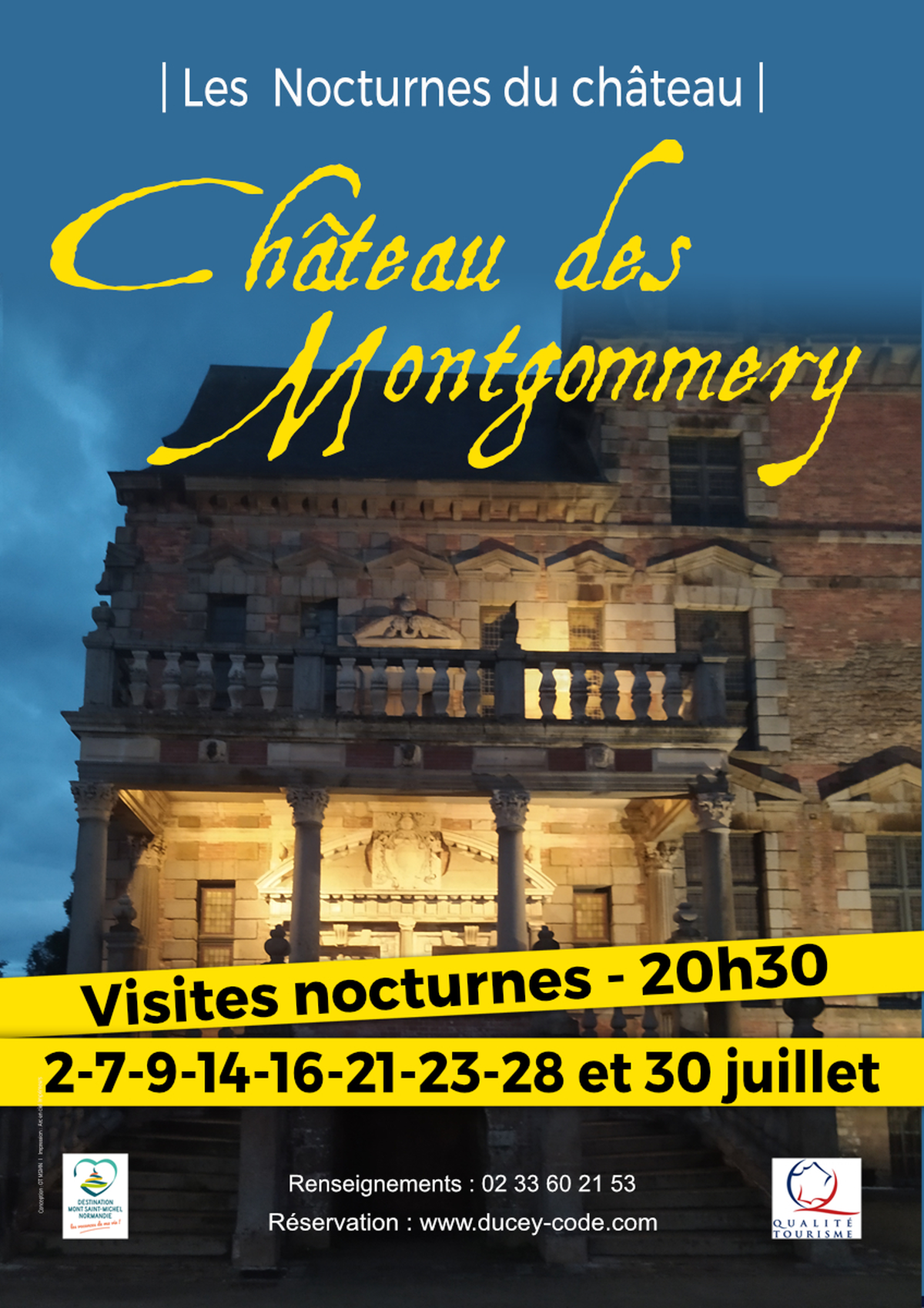 Visite guidée nocturne du château des Montgommery : une construction protestante ambitieuse