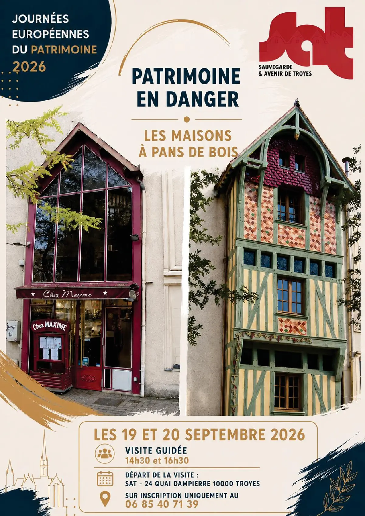 Visite guidée – Patrimoine en danger : les maisons à pans de bois