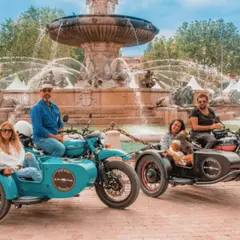 Visite guidée Wine-Tour dans le Lubéron en Side-Car
