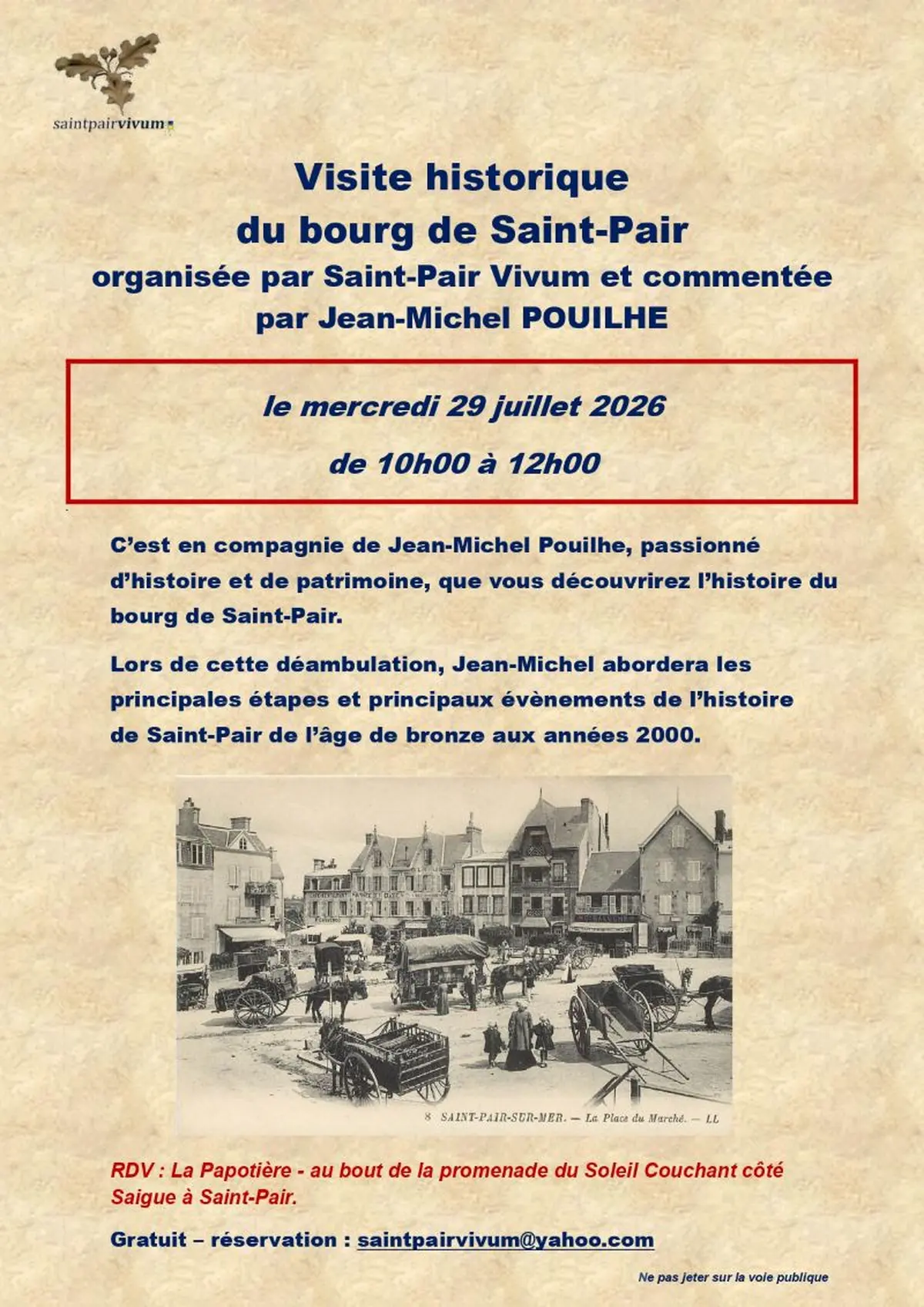 Visite historique du Bourg de Saint-Pair-sur-Mer