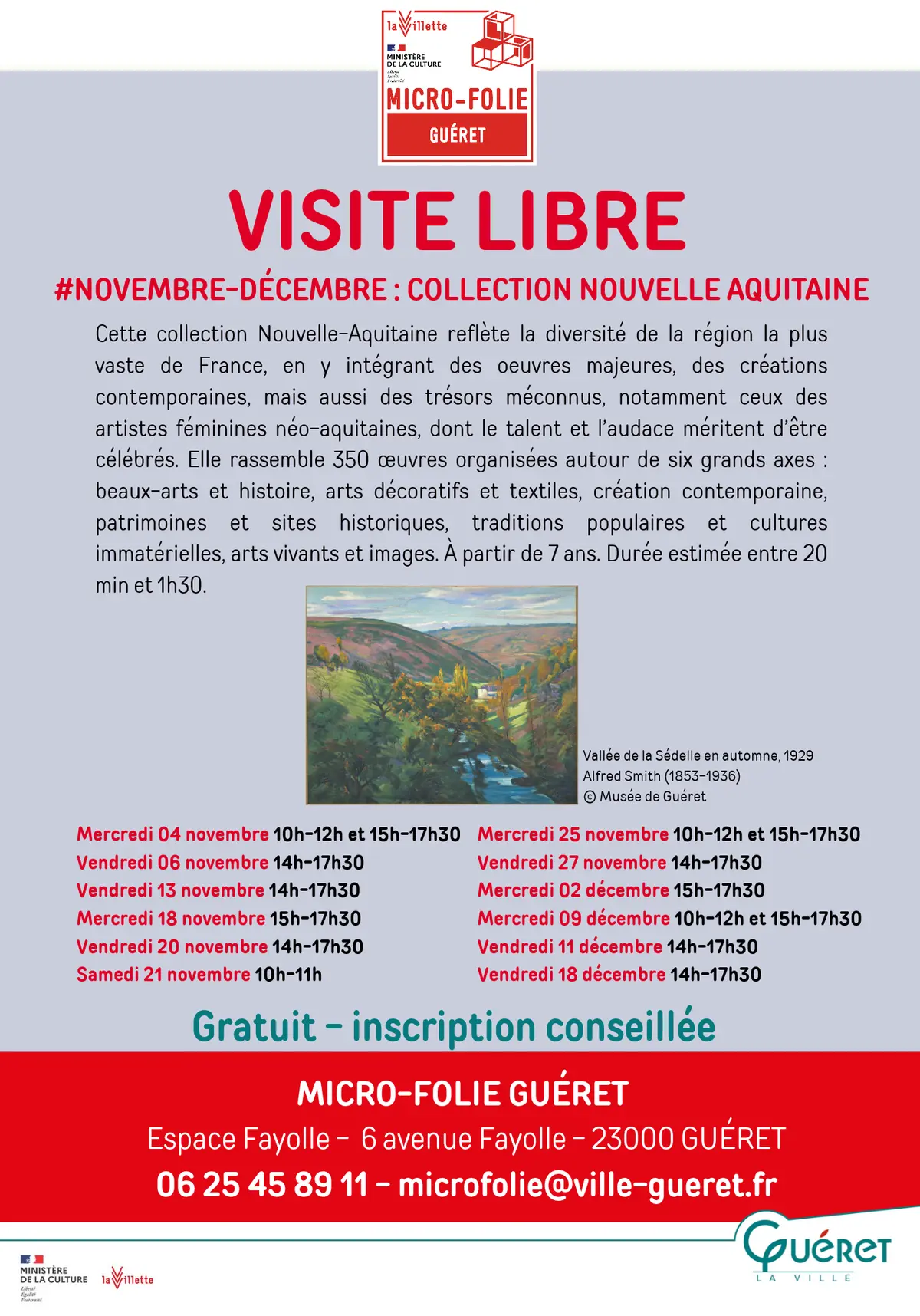 Visite libre collection Nouvelle Aquitaine