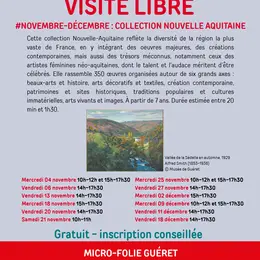 Visite libre collection Nouvelle Aquitaine