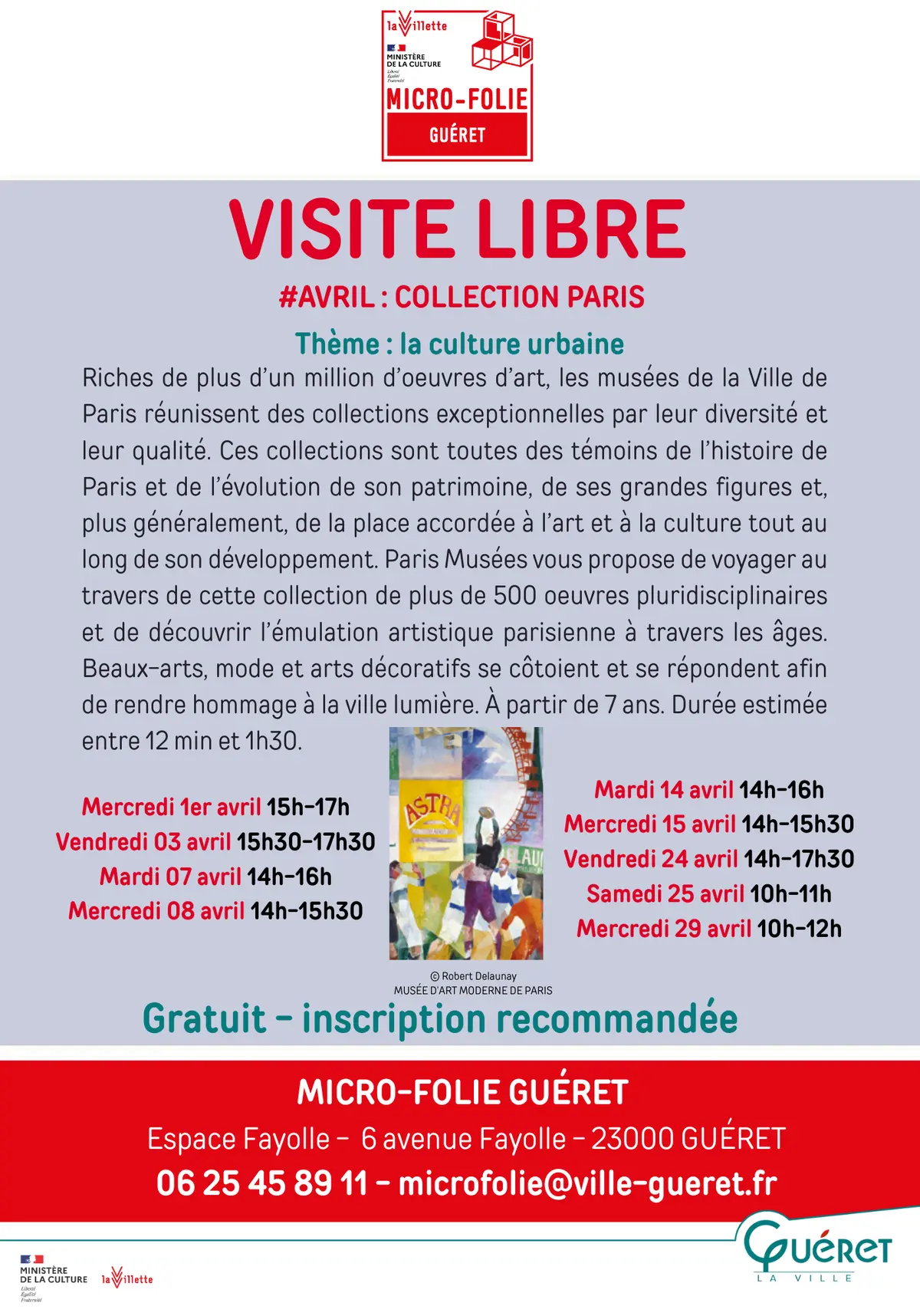 Visite libre collection Paris
