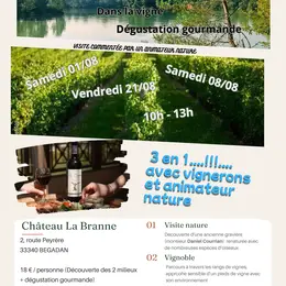 Visite nature, vignoble et gourmande au Château La Branne