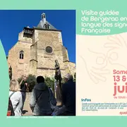 Visite patrimoine de Bergerac en LSF