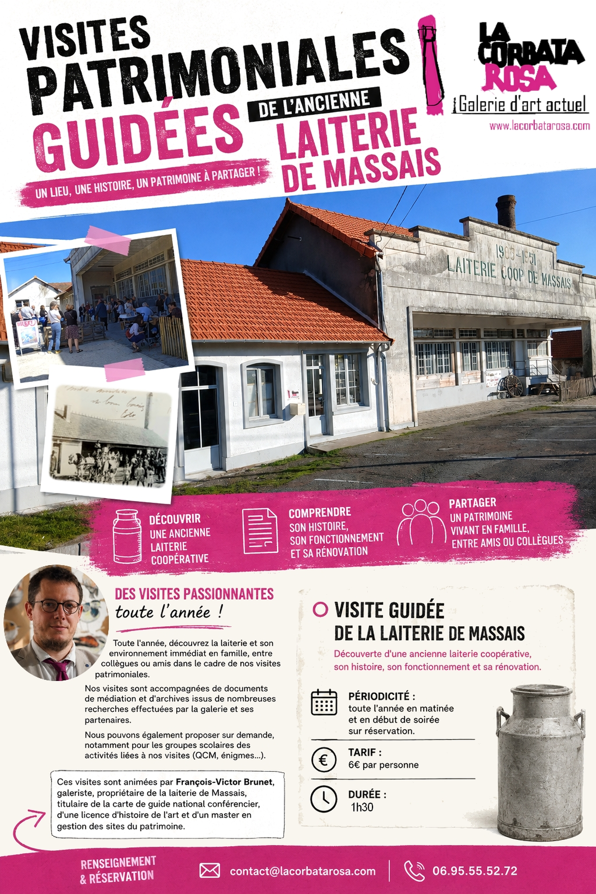 Visite patrimoniale de l'ancienne laiterie coopérative de Massais