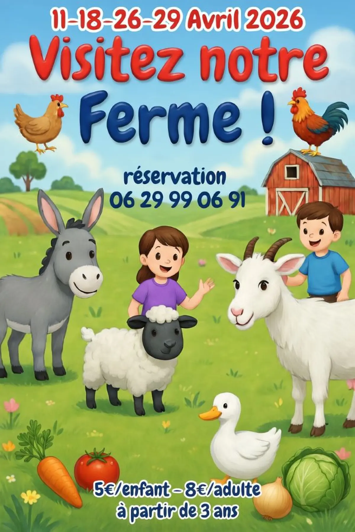 Visite printanière de la ferme du Goubelin
